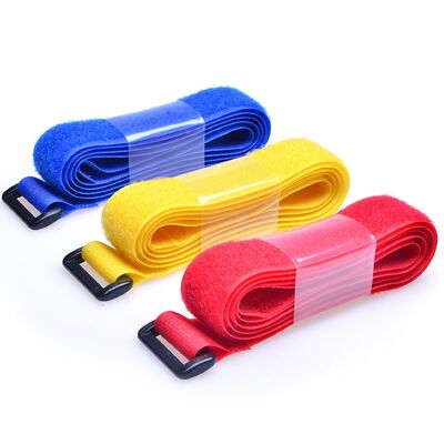 Self Locking Hook And Loop Adjustable Strap 40mm Colored Strong Velcro Straps