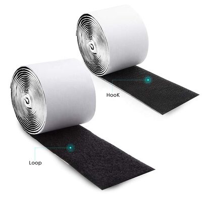 Double Sided Self Adhesive Hook And Loop Tape SGS Certified 25m/Roll