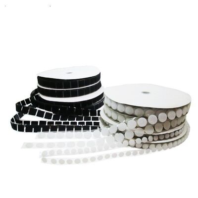 Die Cut Adhesive Hook And Loop Dot 60% Nylon For Sofa Random Color