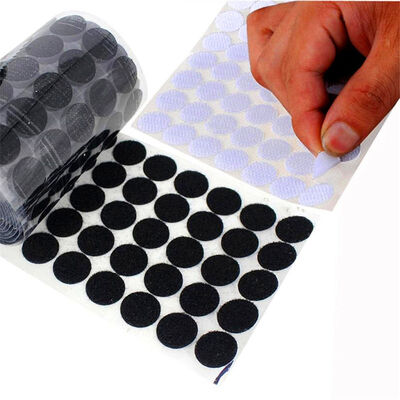 Self Adhesive 110mm Hook And Loop Spots Double Sided Nylon Dots