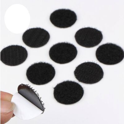2500 Peeling Nylon Adhesive Hook And Loop Circles Environmental