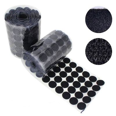 Durable Hook And Loop Self Adhesive Dots 60% Nylon Eco Fiendly