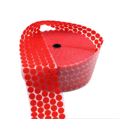 20mm Dia Die Cut Nylon Hook And Loop Self Adhesive Dots ROSH