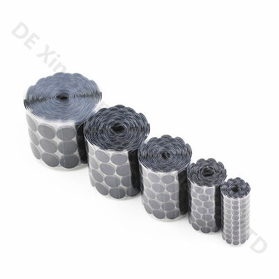 Double Sided 100% Nylon Hook And Loop Velcro Dots 50 Yards/Roll OEM/ODM