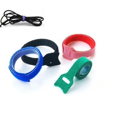 Flexiable Hook And Loop Cable Wrap Nylon Cable Ties Flame Retardant Feature