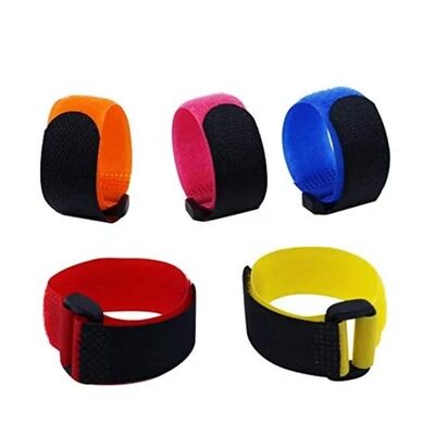 15mm*200mm Reusable 2000 Times Hook And Loop Straps with Customized Printed Logo Velcro Cable Tie