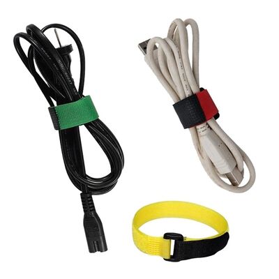 Nylon Reusable Hook and Loop Straps with Custom Logo Printing and Eco-Friendly Design for Secure Cable Management