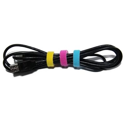 green blue Black SGS Double Sided Hook And Loop Velcro Cable Ties