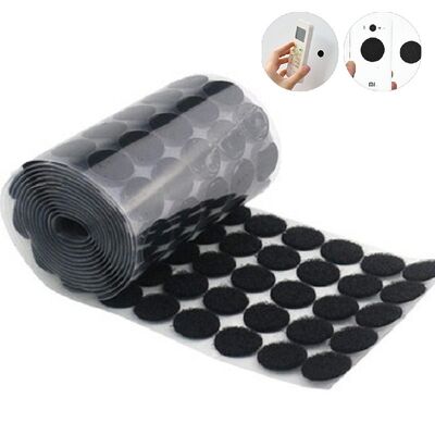 Custom Shape Acrylic Glue Hook And Loop Dots With Anti Sticking Paper Dia 12mm