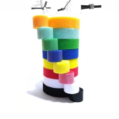12mm colored Self Gripping SGS ROHS Double Sided Hook And Loop Cable Tie