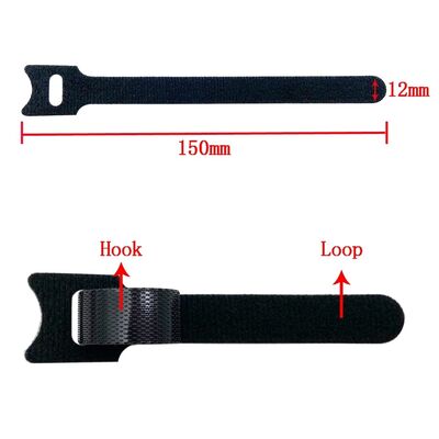 Reusable Double Sided Hook And Loop Fastener Tape Nylon 2 Sided Velcro Tape