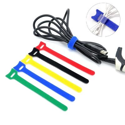 Reusable 2000 Times Double-Sided Hook and Loop Strap with Customizable Width for Household Cable Management